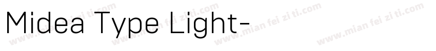 Midea Type Light字体转换